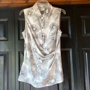 Cabi - Priority Sleeveless Faux Wrap Top.  Size M